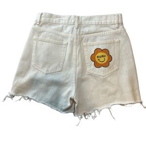Playboy Jean Shorts by Pacsun High Waist Distressed‎ Raw Hem Denim Shorts 27